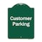 Signmission Customer Parking 2 Heavy-Gauge Aluminum Architectural Sign, 24" x 18", GW-1824-9856 A-DES-GW-1824-9856 - alternate 1
